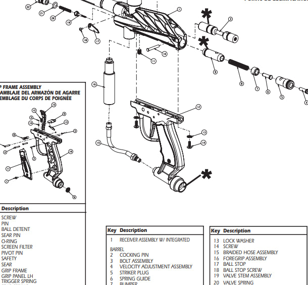 Brass Eagle Xplorer Parts and Manual