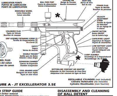 JT Excellerator 3.5 eGrip Parts and Manual