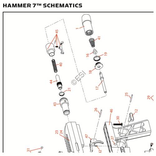 Kingman Spyder Hammer 7 2013 Parts and Diagram