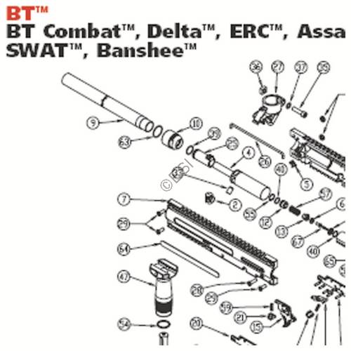 Empire BT 4 - Combat, Delta, ERC, Assault, Iron Horse, SWAT, Banshee Parts and Diagram