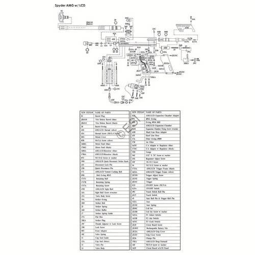 Kingman Spyder AMG LCD Parts and Diagram