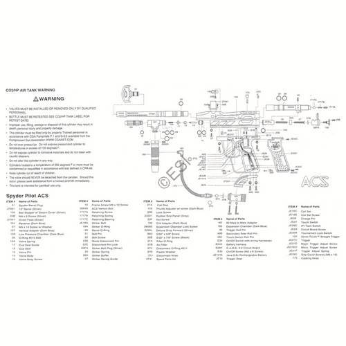 Kingman Spyder Pilot ACS Parts and Diagram