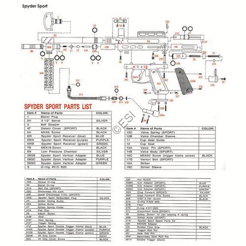 Kingman Spyder Sport Parts and Diagram
