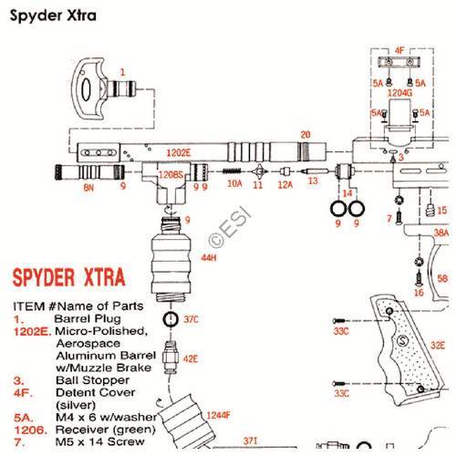 Kingman Spyder Xtra 03 Parts and Diagram