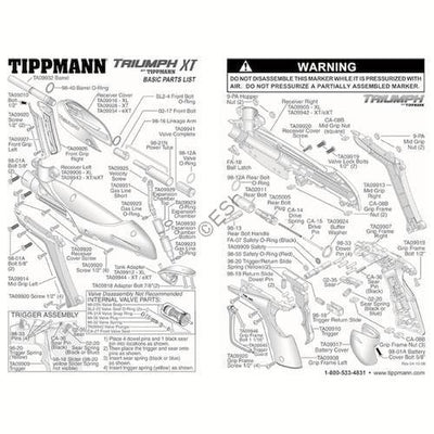 Tippmann Triumph XT Parts and Diagram