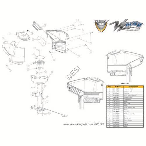 ViewLoader Vlocity XSV Hopper Parts and Diagram