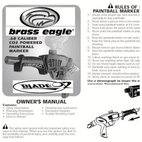 Brass Eagle Blade 02 Manual