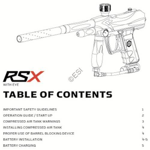 Kingman Spyder RSX Parts and Manual