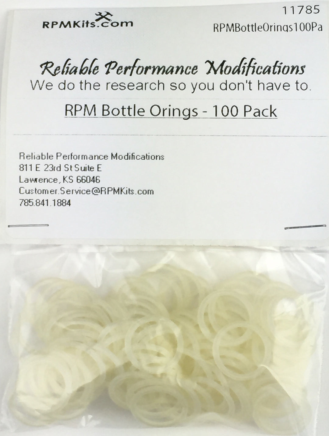 RPM Bottle / Tank Orings (90D Urethane)