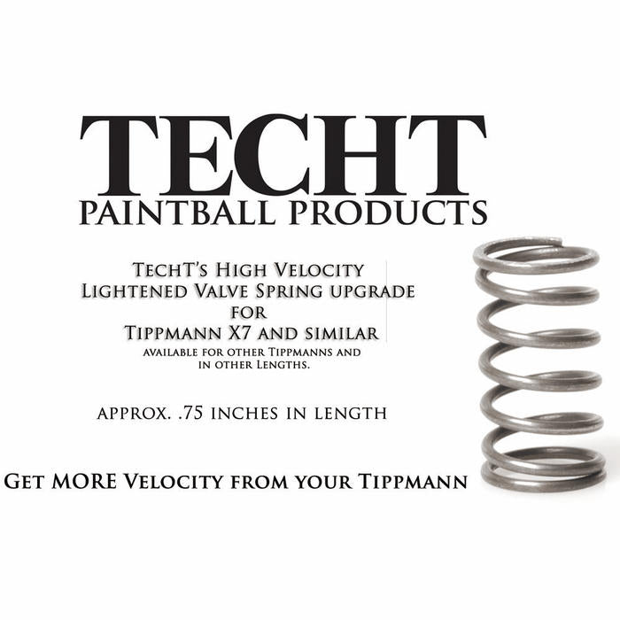 TechT Paintball Products High Velocity Lightened Valve Spring