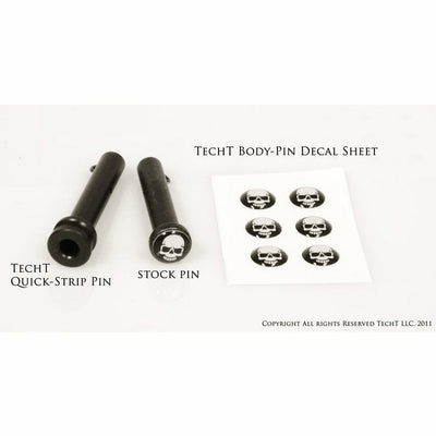 TechT Paintball Products Skull Body Pin Decal Set (6) - for A5, X7, or Phenom