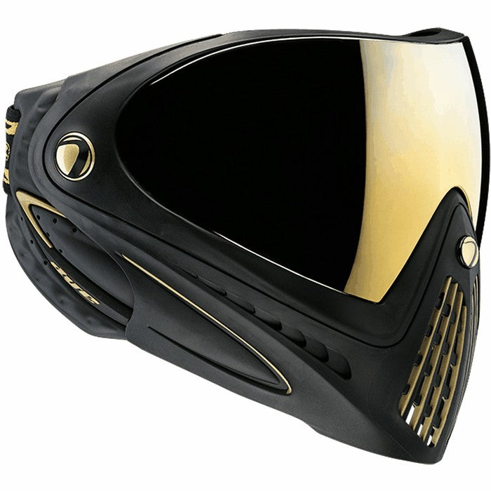 DYE I4 Paintball Goggle - Special Edition Black and Gold with Gold Mirror Lens