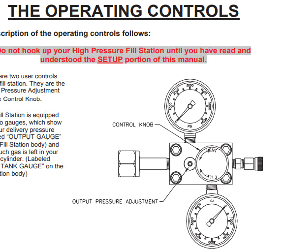 Ninja HPA Nitrogen Fill Station Manual