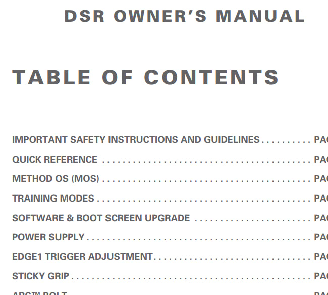 Dye DSR Manual