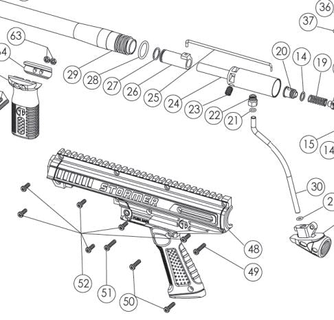 Tippmann Stormer Tactical Manual with Diagrams and Parts List