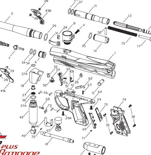 PMI Piranha GTI Plus Rampage Parts and Diagram