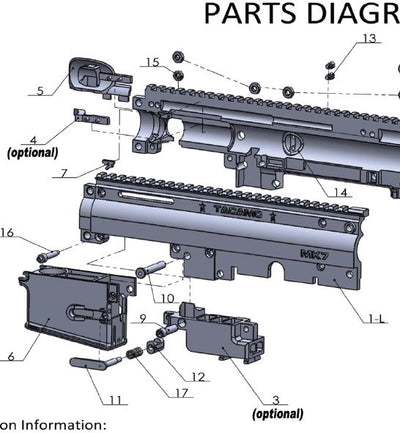 Tacamo Magazine Kit MK7 - X7 Parts and Diagram