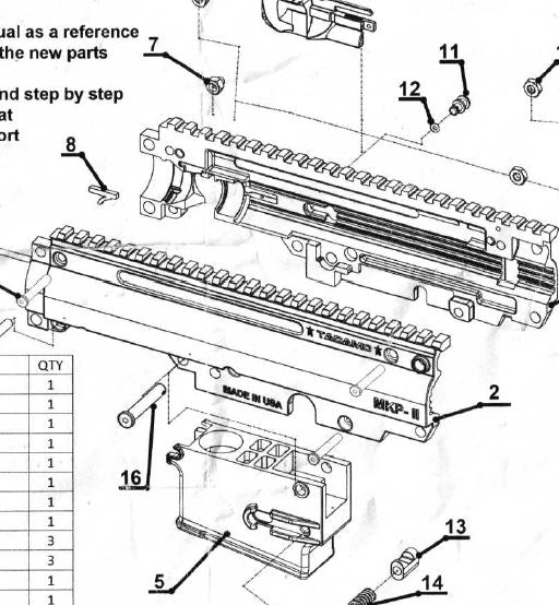 Tacamo Magazine Kit MKP II - Phenom Gun Parts and Diagram