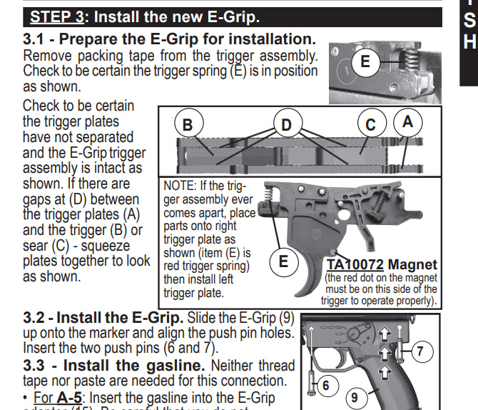 Tippmann X7 E-Grip v3 Manual