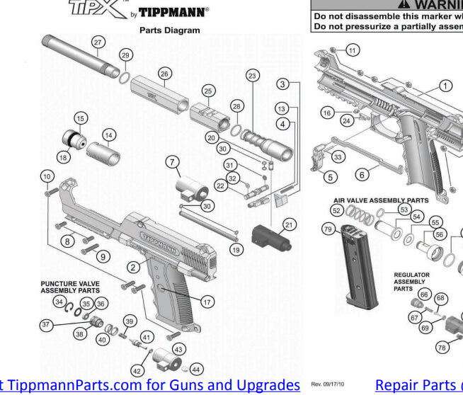 Tippmann TiPX 2011-08 Diagram