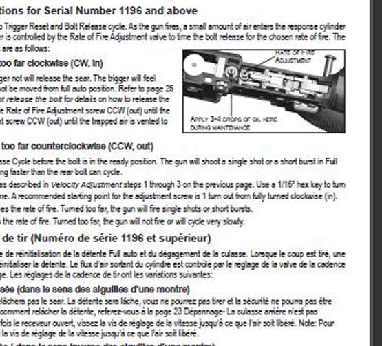 Tippmann M4 Carbine Airsoft ROF Manual