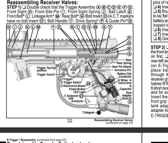 Tippmann 98 Custom Platinum Series E-Grip ACT Pro Manual