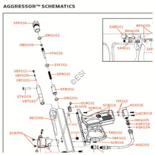 Kingman Spyder Aggressor 2012 Parts and Diagram – TippmannParts