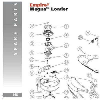 Empire Magna Hopper Parts and Diagram