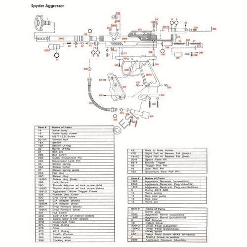 Kingman Spyder Aggressor Parts and Diagram – Page 2 – TippmannParts