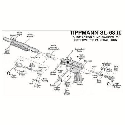 Tippmann SL-68 II - Generation 1 Parts and Diagram