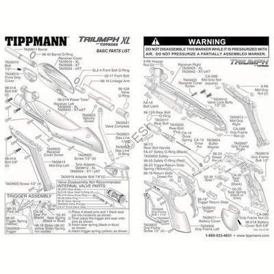 Tippmann Triumph XL Parts and Diagram