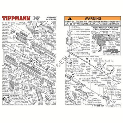 Tippmann X7 RT Parts and Diagram
