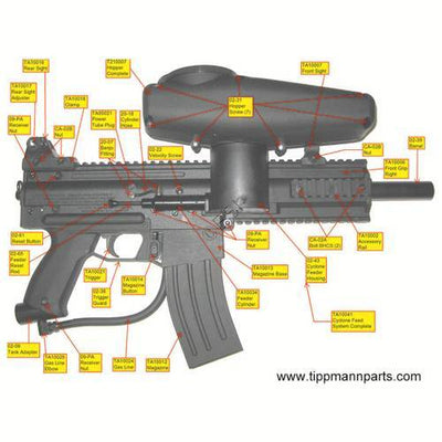 Tippmann X7 Photographic Parts and Diagram