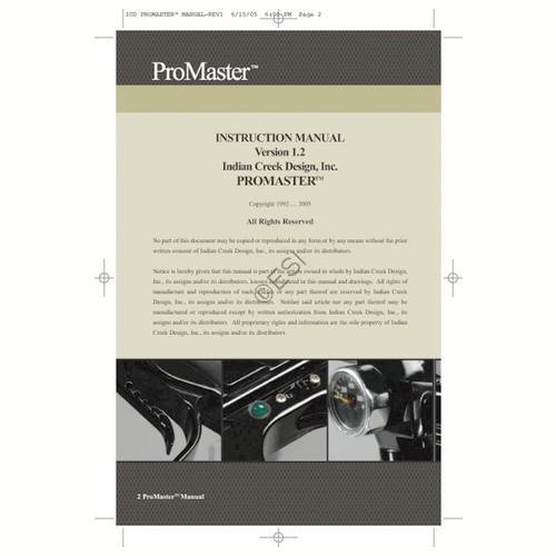 Indian Creek Designs ProMaster 2005 Gun Manual