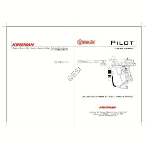 Kingman Spyder Pilot Manual