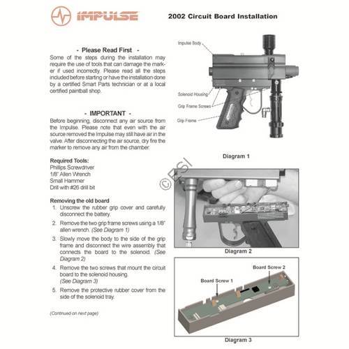 Smart Parts Impulse Circuit Board Manual