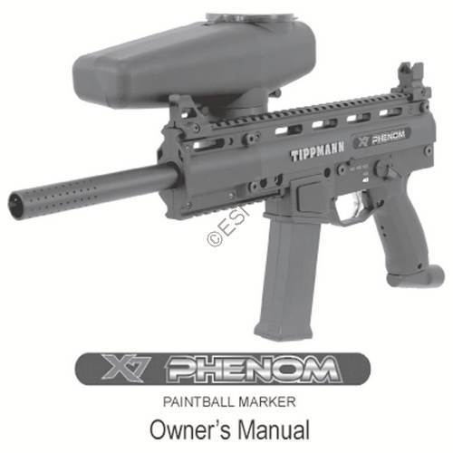 Tippmann X7 Phenom Manual