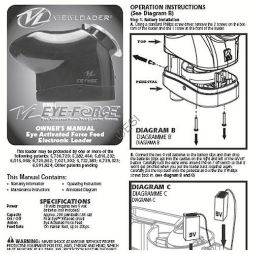 ViewLoader Eye Force Hopper Manual