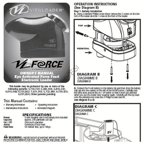 ViewLoader Force Hopper Manual