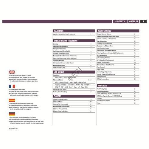 WDP Angel G7 Gun Manual