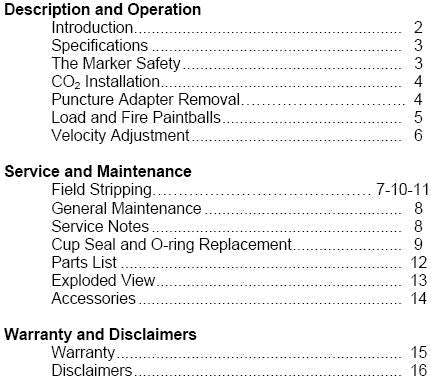 Component Concepts Phantom Manual - TippmannParts