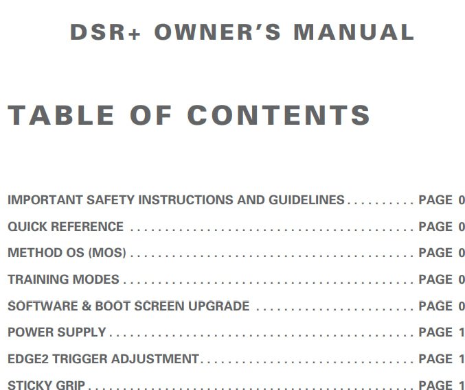 Dye DSR+ Manual - TippmannParts