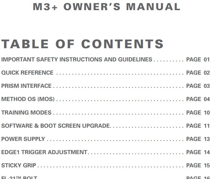 Dye M3+ Mos Air Manual - TippmannParts