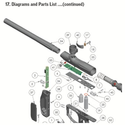 Empire Axe 2011 Optimus Board Diagram - TippmannParts