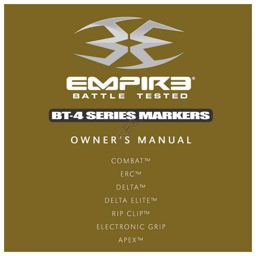 Empire BT 4 Manual 2010 - TippmannParts