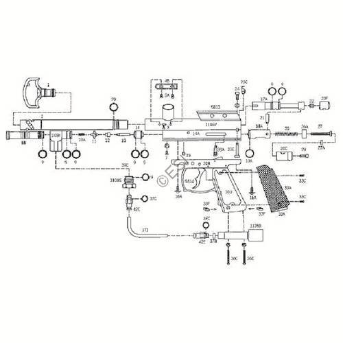 Kingman Spyder Java Edition Compact 2 in 1 Diagram - TippmannParts