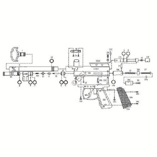 Kingman Spyder Java Edition Compact Deluxe Diagram - TippmannParts