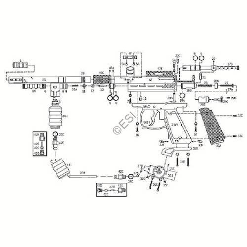 Kingman Spyder Java Edition Shutter Diagram - TippmannParts