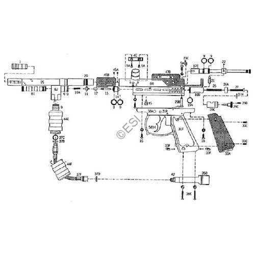 Kingman Spyder Java Edition TL Plus Diagram - TippmannParts