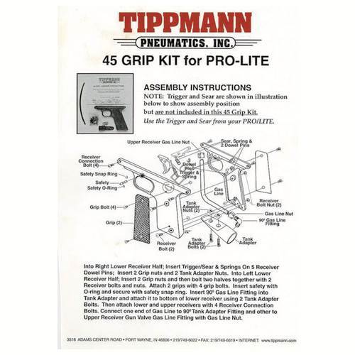 Tippmann Pro-Lite 45 Grip Kit Manual - TippmannParts